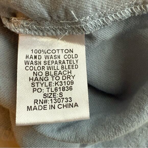 Umgee | Lightweight Chambray Flutter Sleeve Dress - Picture 6 of 6